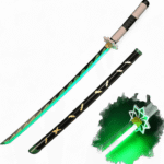 Demon Slayer Anime Shinazugawa Sanemi 104 cm Wooden LED Katana Sword
