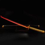 Demon Slayer Anime Yoriichi 104 cm Wooden LED Katana Sword