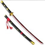 One Piece Anime Roronoa Zoro Enma Black 104 cm Wooden Katana Sword