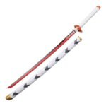 Demon Slayer Anime Rengoku Kyojuro white 104 cm Wooden Katana Sword