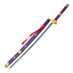 One Piece Anime Roronoa Zoro Enma Purple 104 cm Wooden Katana Sword