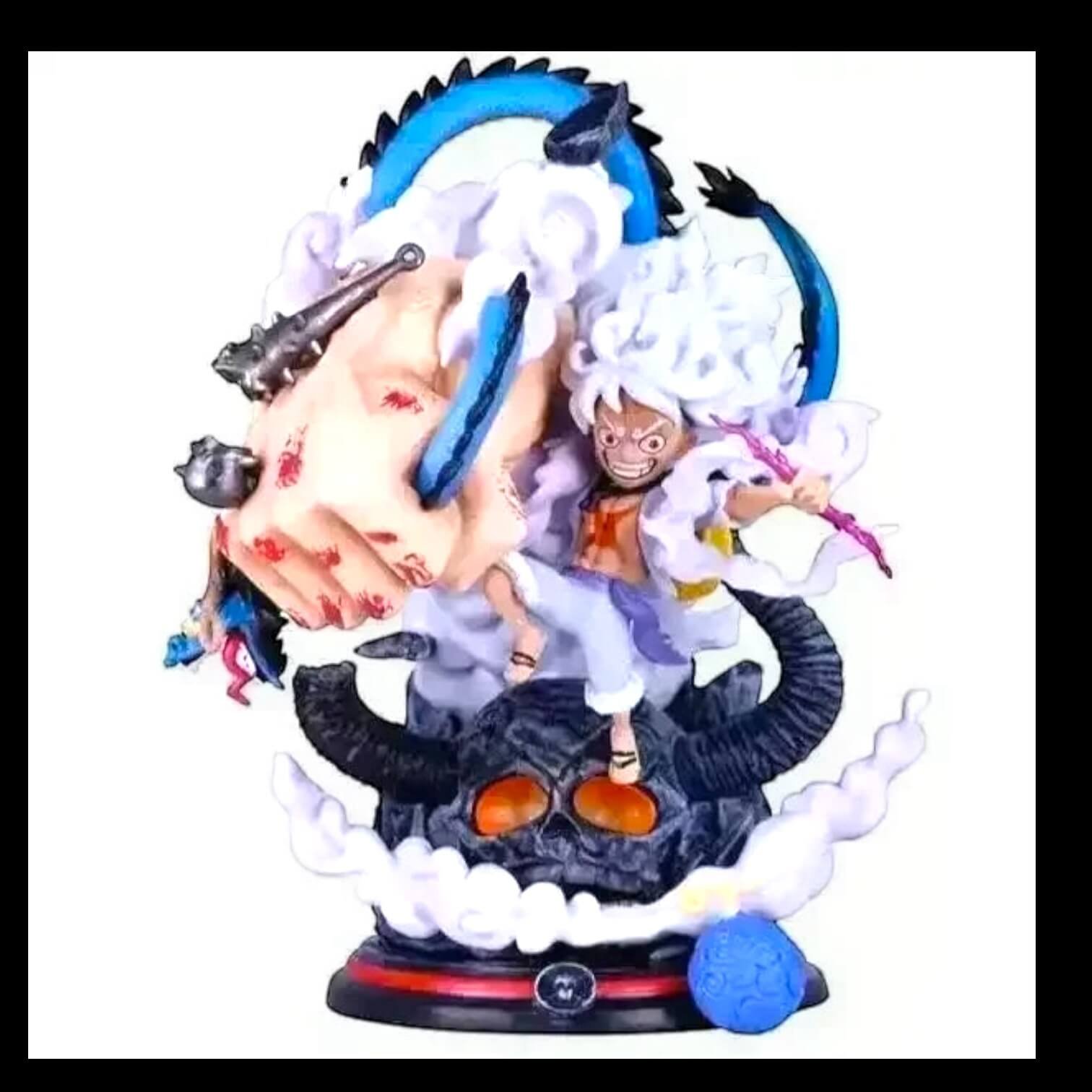 N157-1.jpeg Luffy Gear 5 Action Figure with Light 22cm - N157 - Image 1