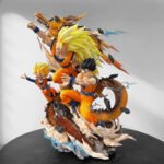 DBZ Goku, Gohan & Goten with Shenron Diorama Action Figure 28cm - Image 4