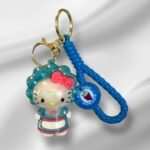 Hello Kitty (Blue) PVC Shinning Premium 3D Keychain(PK-09)