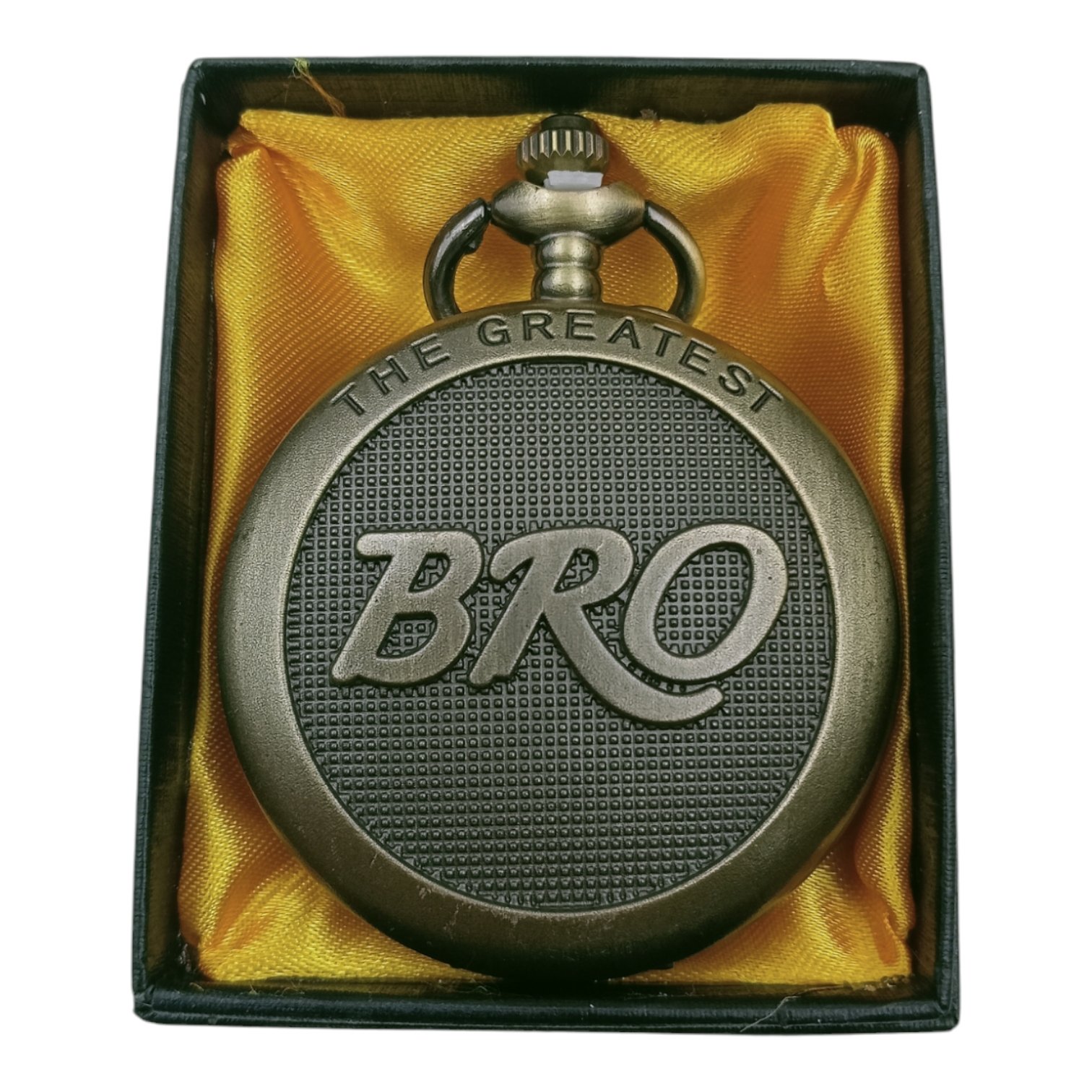 PW-05-1.jpg The Greatest Bro Pocket Watch Metallic Keychain - Image 1