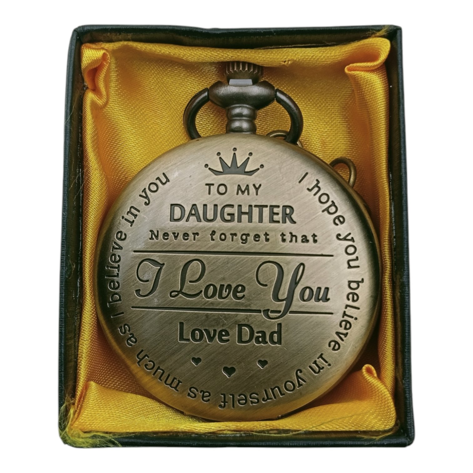 PW-08-1.jpg Daughter Pocket Watch Metallic Keychain - Image 1