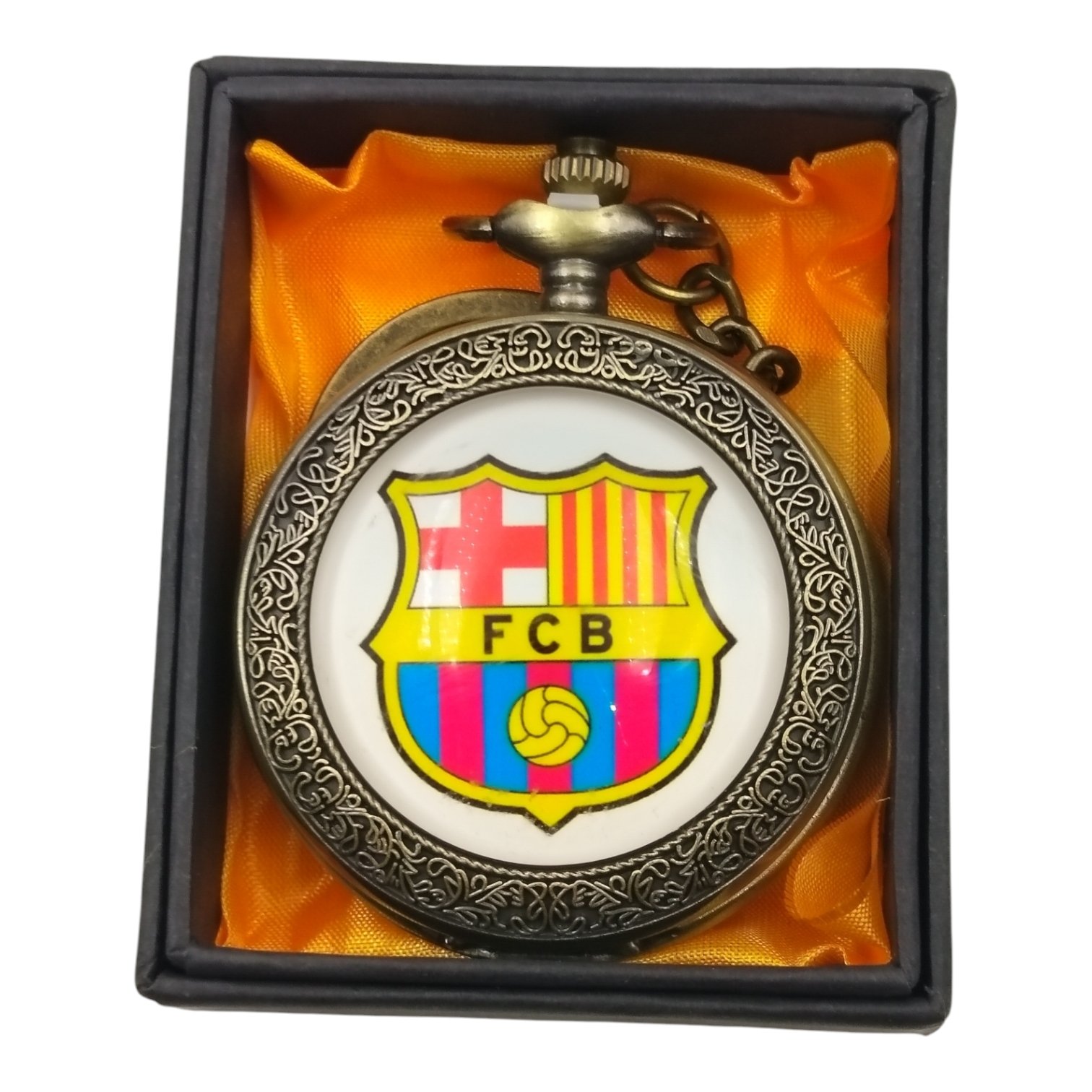 PW-121-1.jpg FCB Pocket Watch Metallic Keychain - Image 1