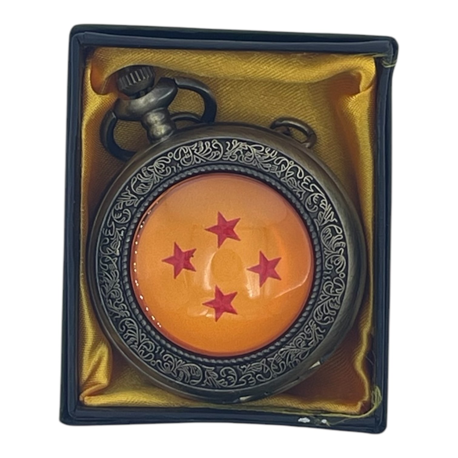PW-129-1.jpeg Naruto Ball Colored Pocket Watch Metallic Keychain - Image 1