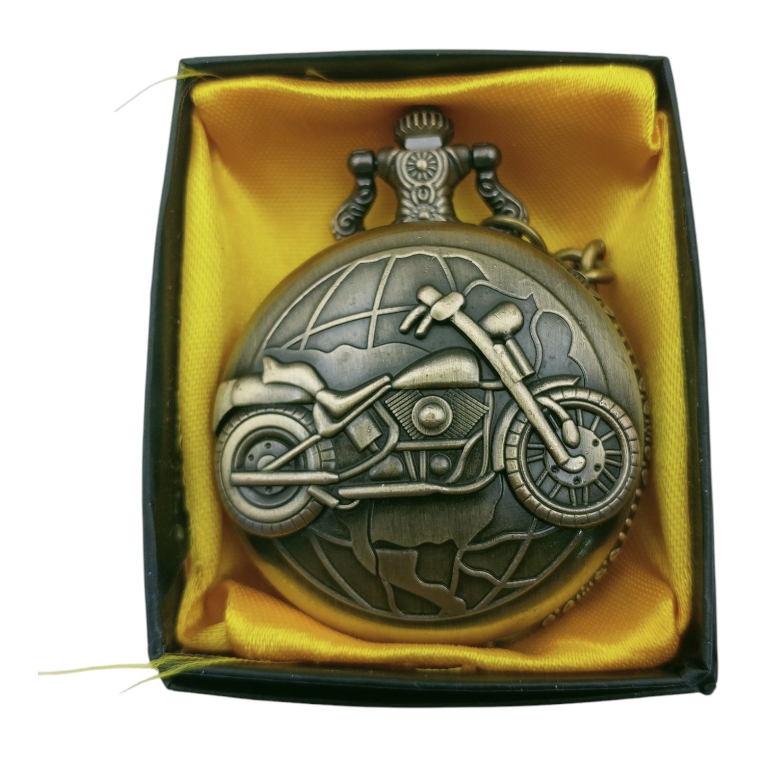 PW-20-1.jpg Bike Pocket Watch Metallic Keychain Style1 - Image 1