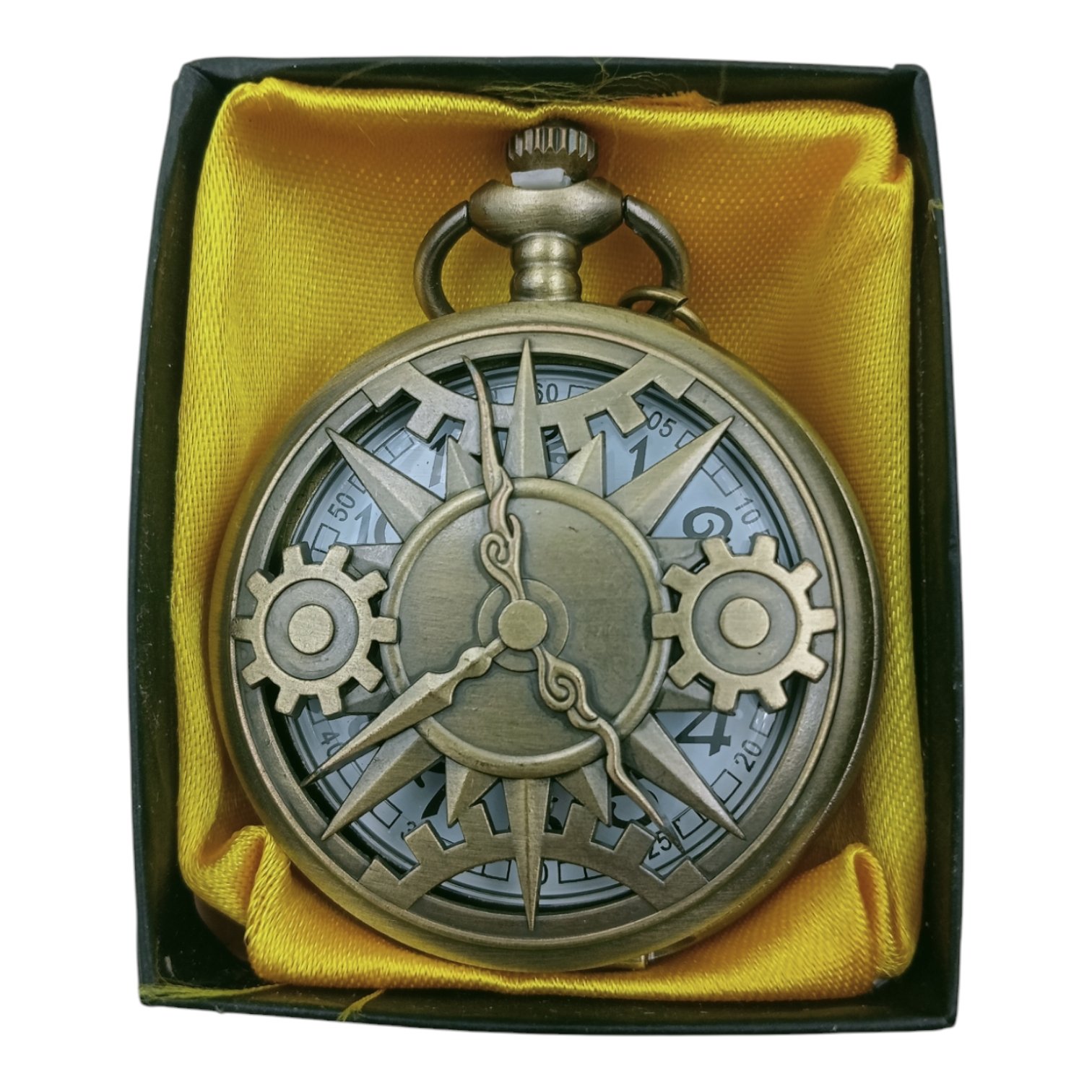 PW-44-1.jpg Gear Pocket Watch Metallic Keychain Style2 - Image 1