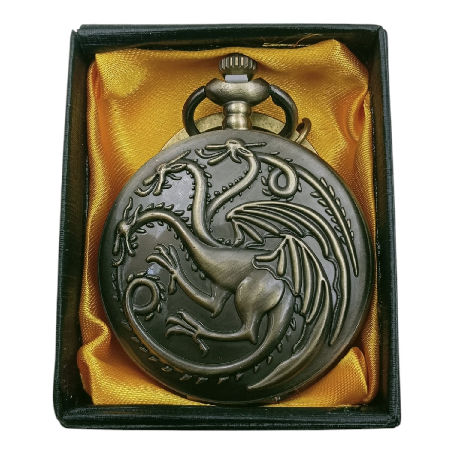 PW-52-1.jpg Game of Thrones Pocket Watch Metallic Keychain Style2 - Image 1