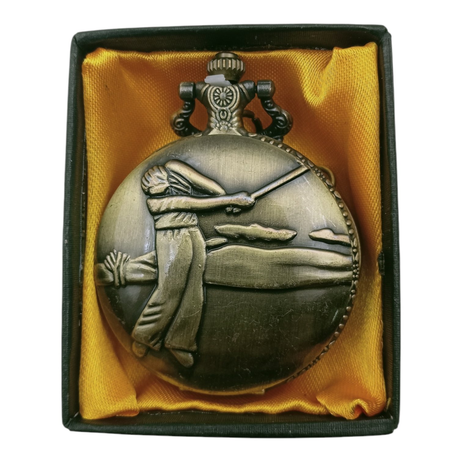 PW-68-1.jpg Golf Pocket Watch Metallic Keychain - Image 1