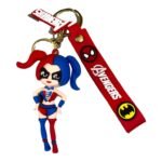 Avengers Harley Quinn 3D Keychain – Anime Accessory for Bags, Keys, Backpacks (RK-116)