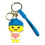 Nanoblocks N-Fig 3D Keychain – Anime Accessory for Bags, Keys, Backpacks (RK-121)