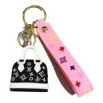 white Louis Vuitton Inspired Mini Handbag 3D Keychain – Accessory for Bags, Keys, Backpacks (RK-138)