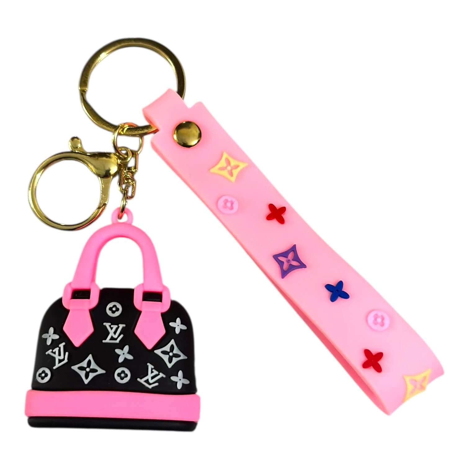 RK-139-1.jpeg Pink Louis Vuitton Inspired Mini Handbag 3D Keychain – Accessory for Bags, Keys, Backpacks (RK-139) - Image 1