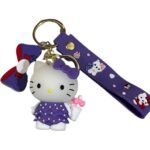 Cute Hello Kitty 3D Cartoon Character Keychain – Accessory for Bags, Keys, Backpacks (RK-216)