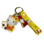 Cute Hello Kitty 3D Cartoon Character Keychain – Accessory for Bags, Keys, Backpacks (RK-217)