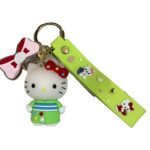 Cute Hello Kitty 3D Cartoon Character Keychain – Accessory for Bags, Keys, Backpacks (RK-218)