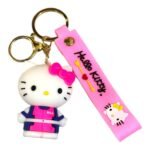 Cute Hello Kitty 3D Cartoon Character Keychain – Accessory for Bags, Keys, Backpacks (RK-225)