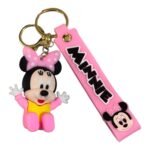 Minnie 3D Cartoon Character Keychain – Accessory for Bags, Keys, Backpacks (RK-233)