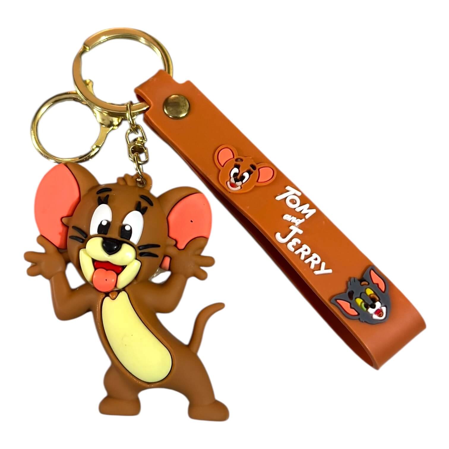 RK-246-1.jpeg Jerry 3D Cartoon Character Keychain – Anime Accessory for Bags, Keys, Backpacks (RK-246) - Image 1