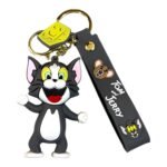 Tom 3D Cartoon Character Keychain – Anime Accessory for Bags, Keys, Backpacks (RK-253)
