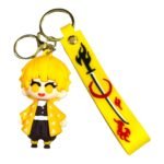 Demon Slayer Anime 3D Zenitsu Keychain – Anime Accessory for Bags, Keys, Backpacks (RK-258)