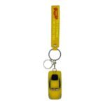Lightning McQueen Car 3D Cartoon Character Keychain – Anime Accessory for Bags, Keys, Backpacks (Yellow)