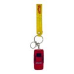 Lightning McQueen Car 3D Cartoon Character Keychain – Anime Accessory for Bags, Keys, Backpacks (Red)