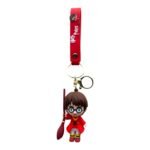 Harry Potter With Broomstick 3D Harry Potter Keychain – Anime Accessory for Bags, Keys, Backpacks (Style1)