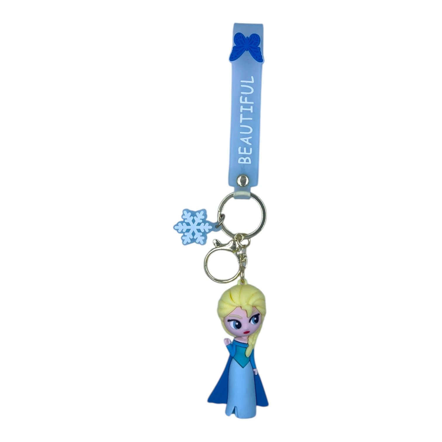 RK-43.jpeg Disney Princess 3D Frozen Elsa Keychain – Anime Accessory for Bags, Keys, Backpacks - Image 1