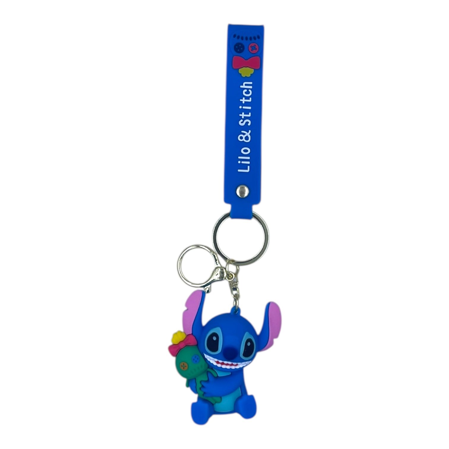 RK-48.jpeg Lilo & Stitch 3D Cartoon Character Keychain – Anime Accessory for Bags, Keys, Backpacks - Image 1