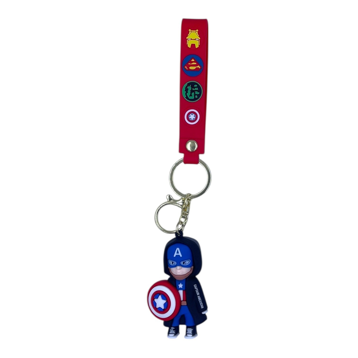 RK-66.jpeg Avengers Captain America 3D Keychain – Anime Accessory for Bags, Keys, Backpacks - Image 1