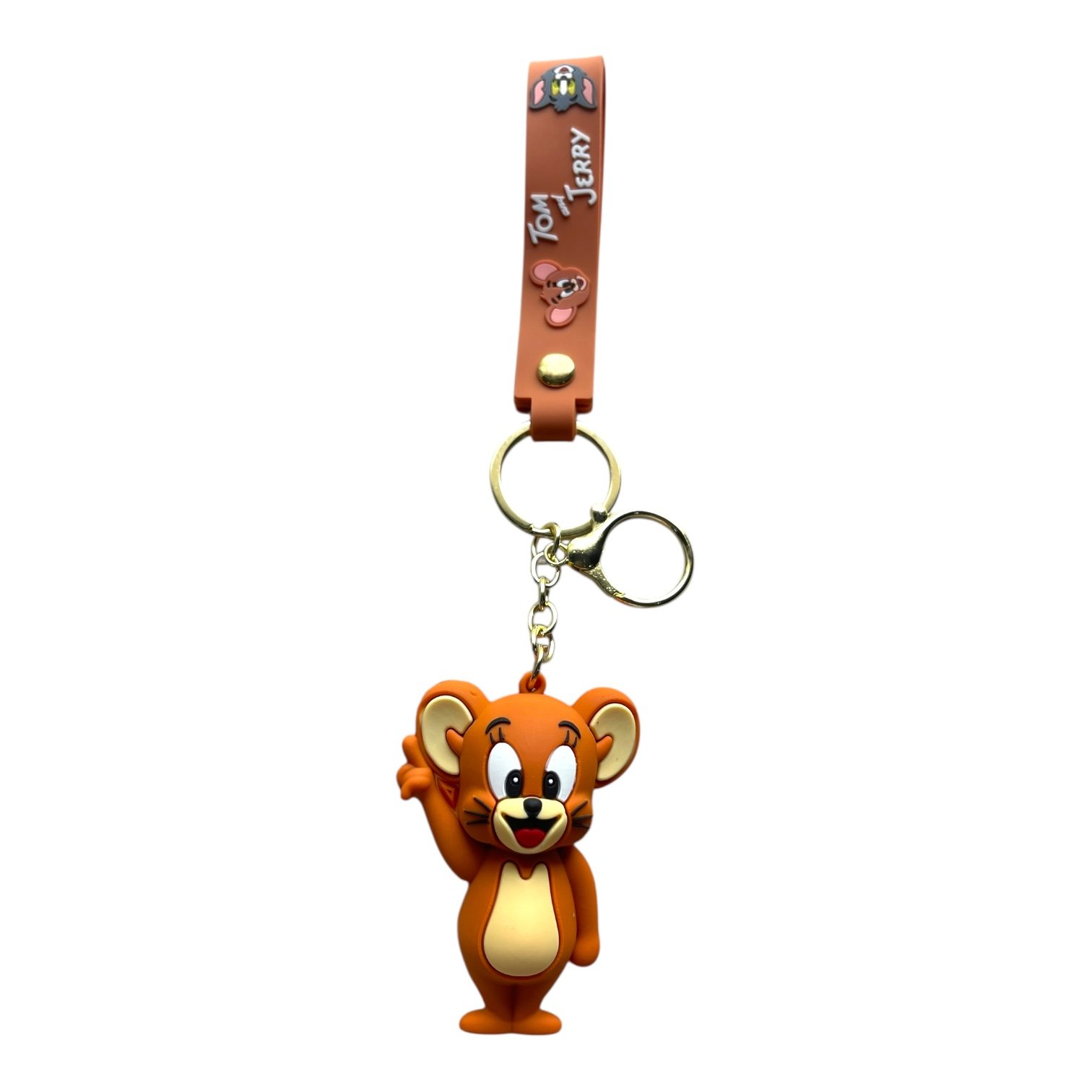 RK-73.jpeg Tom & Jerry Cartoon 3D Jerry Keychain – Anime Accessory for Bags, Keys, Backpacks - Image 1