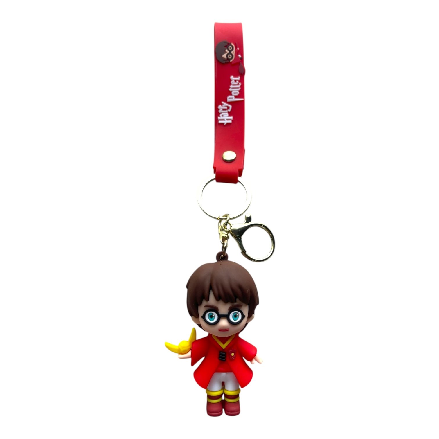 RK-78.jpeg Harry Potter With Golden Snitch 3D Harry Potter Keychain – Anime Accessory for Bags, Keys, Backpacks - Image 1