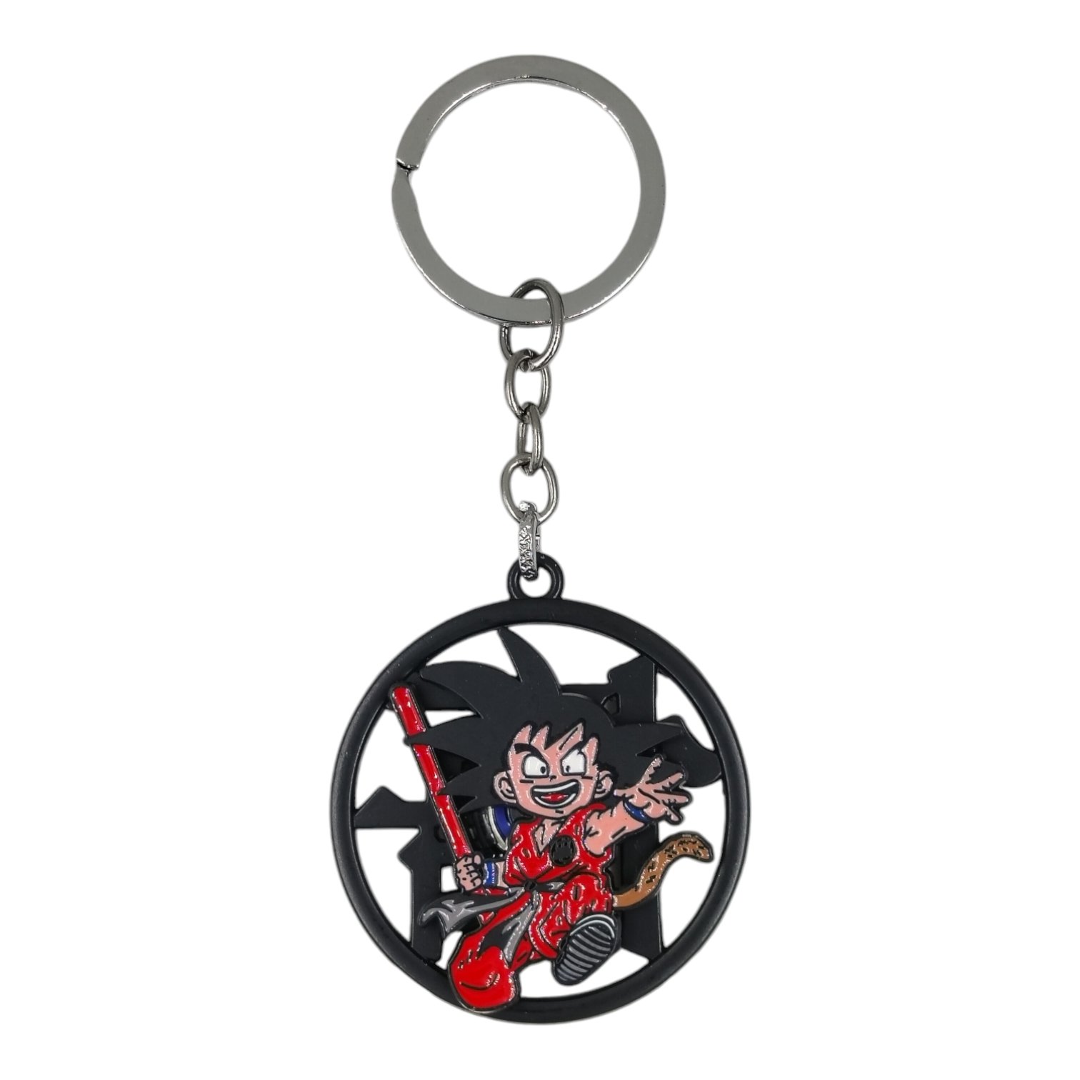 SK-05-1.jpg DragonBallz Goku Spinning Metallic Keychain (Design 1) - Image 1