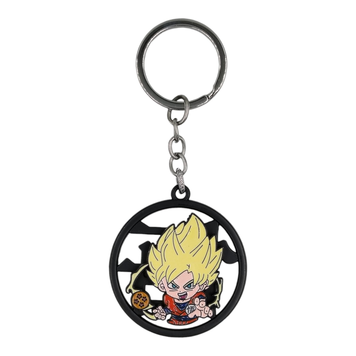 SK-08-1.jpg DragonBallz Goku Spinning Metallic Keychain (Design 4) - Image 1