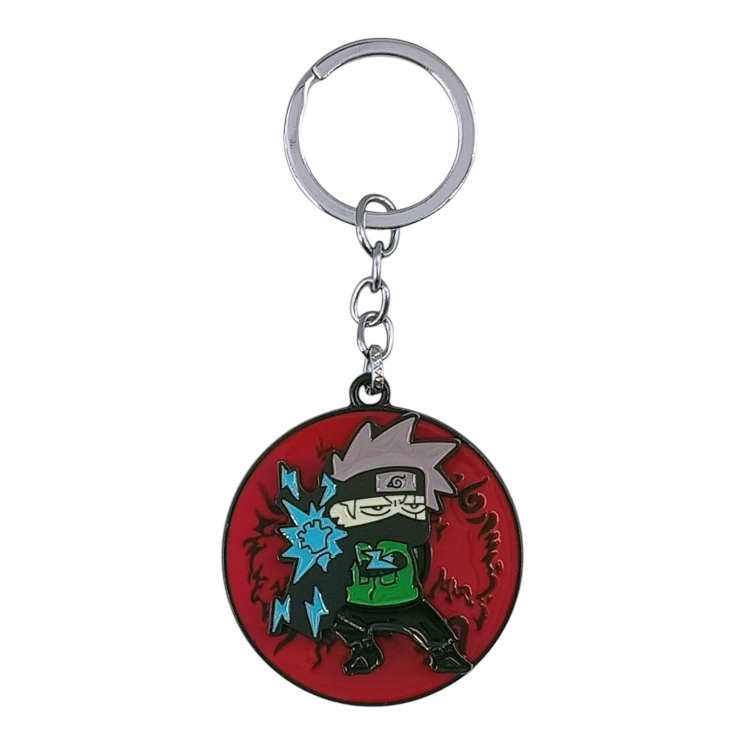 SK-101-1.jpg Anime Kakashi Spinning Metallic Keychain (Design 1) - Image 1