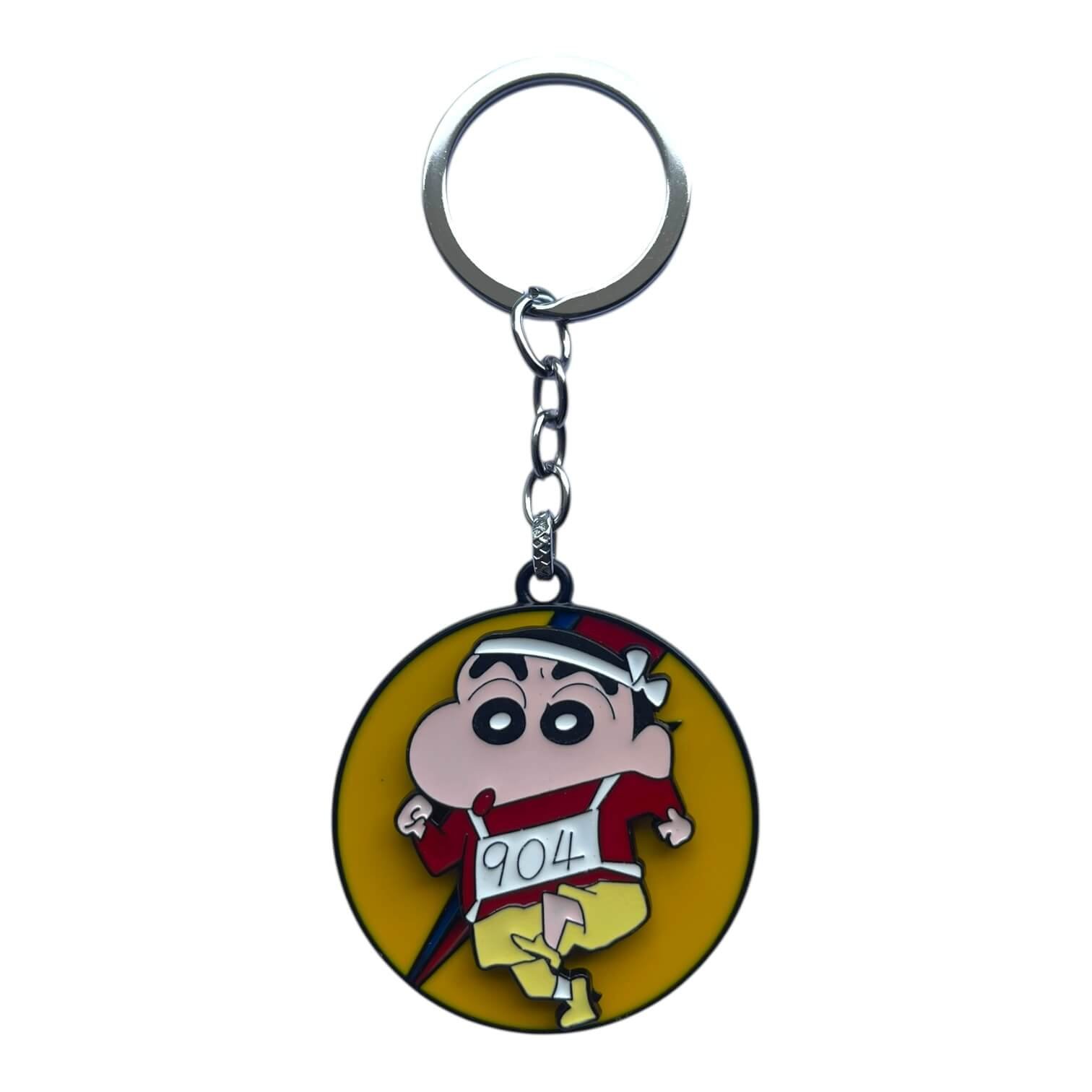 SK-130-1.jpeg Shinchan Spinning Metallic Keychain (Design 4) - Image 1