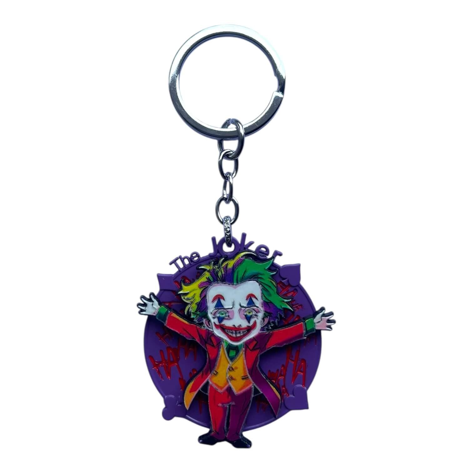 SK-133-1.jpeg Joker Spinning Metallic Keychain (Design 2) - Image 1