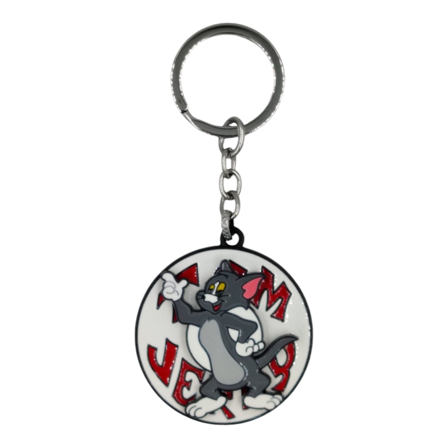 SK-25-1.jpg Tom (Tom & Jerry) Spinning Metallic Keychain - Image 1
