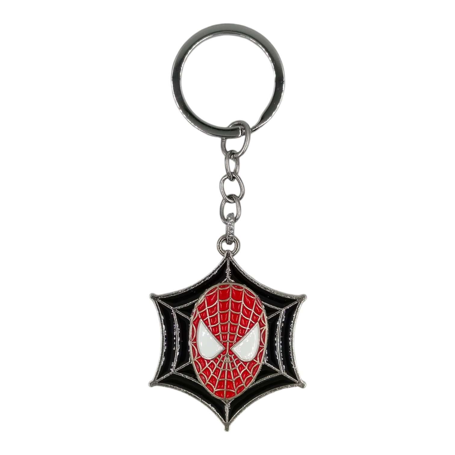 SK-46-1.jpg Spiderman Spinning Metallic Keychain (Design 3) - Image 1