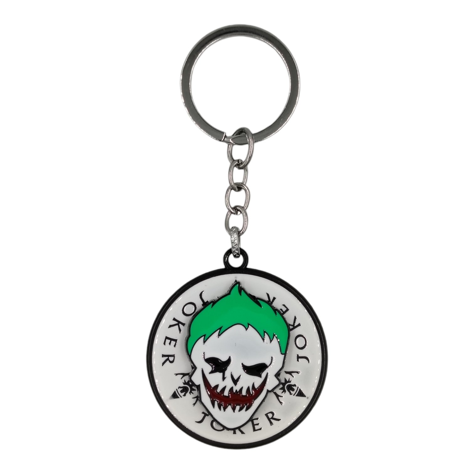 SK-49-1.jpg Laughing Joker Spinning Metallic Keychain - Image 1