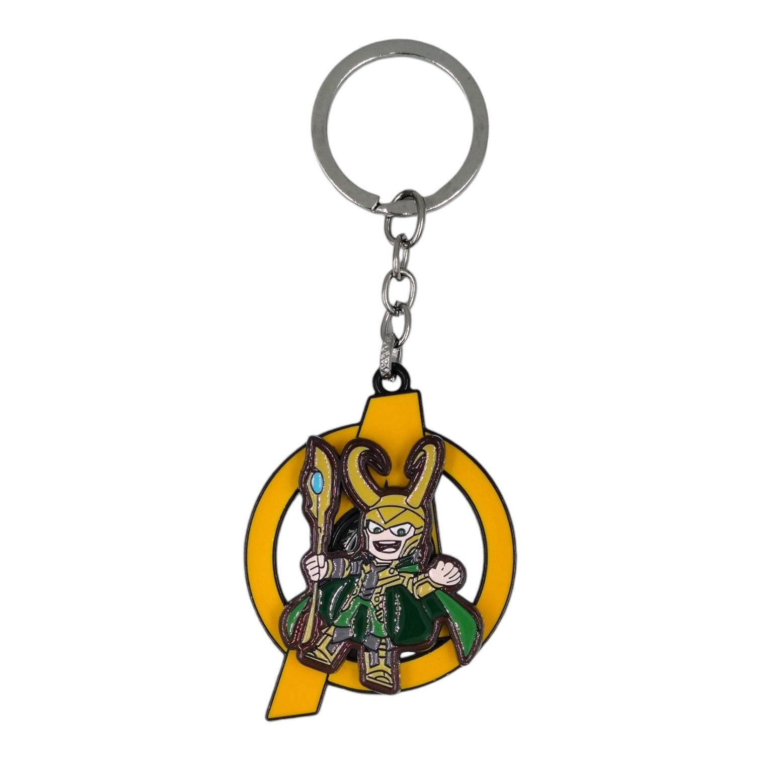 SK-53-1.jpg Loki Spinning Metallic Keychain - Image 1