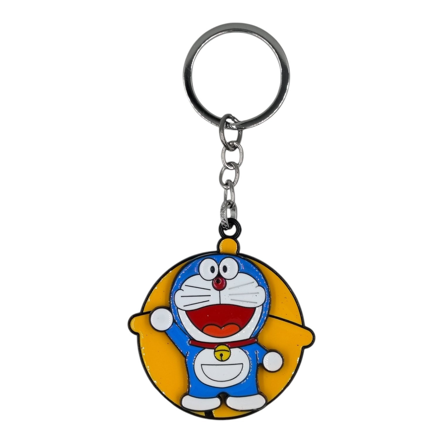 SK-77-1.jpg Doraemon Spinning Metallic Keychain (Design 1) - Image 1