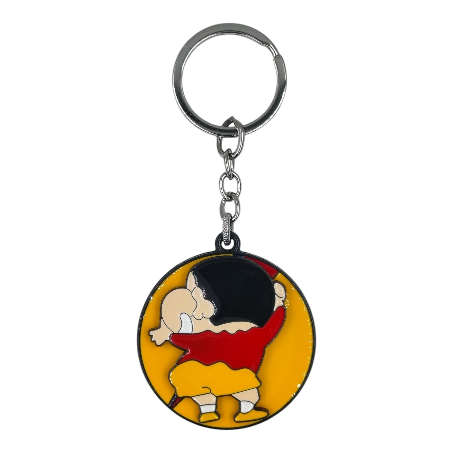 SK-80-1.jpg Shinchan Spinning Metallic Keychain (Design 2) - Image 1
