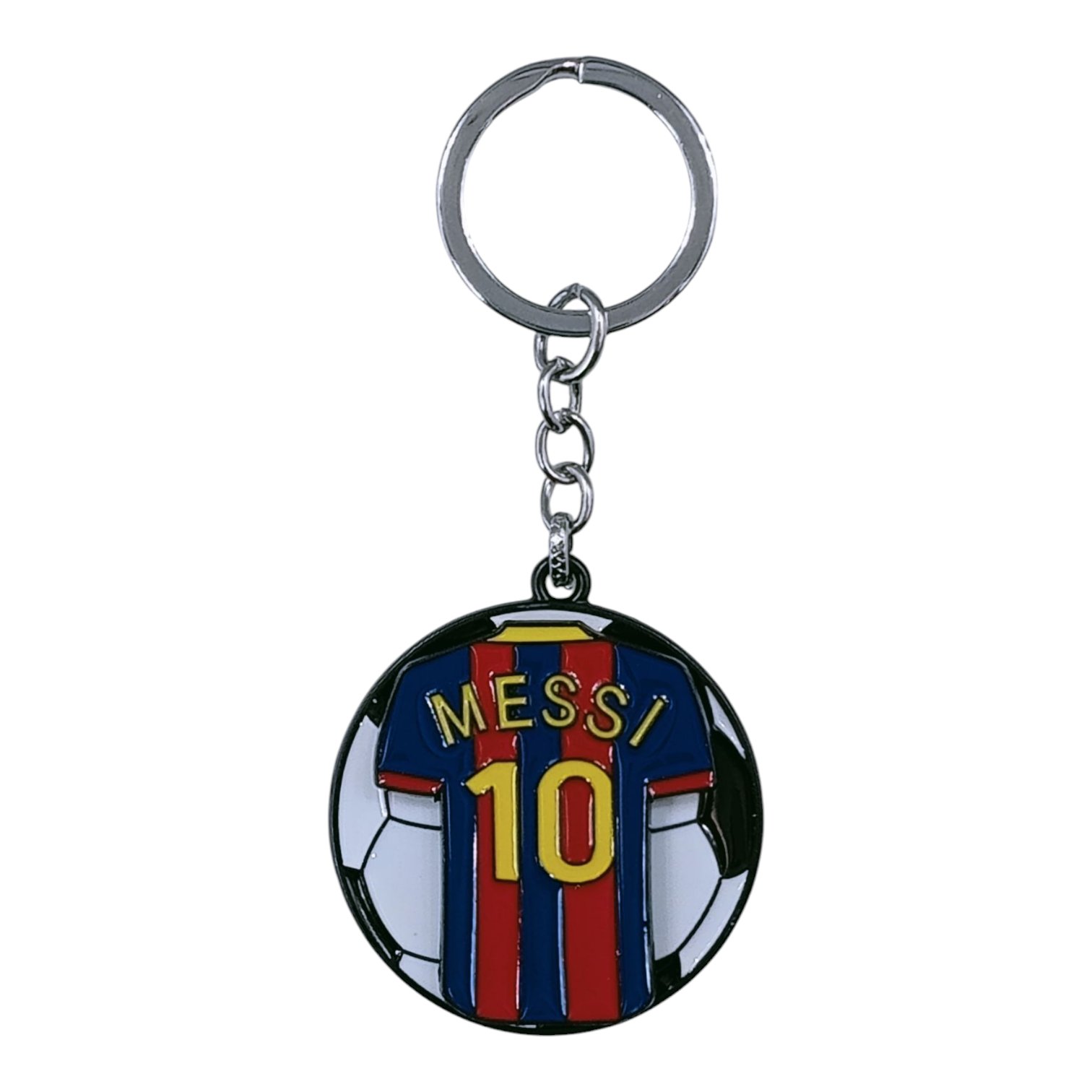 SK-92-1.jpg Messi Jersey/Tshirt Spinning Metallic Keychain (Design 2) - Image 1