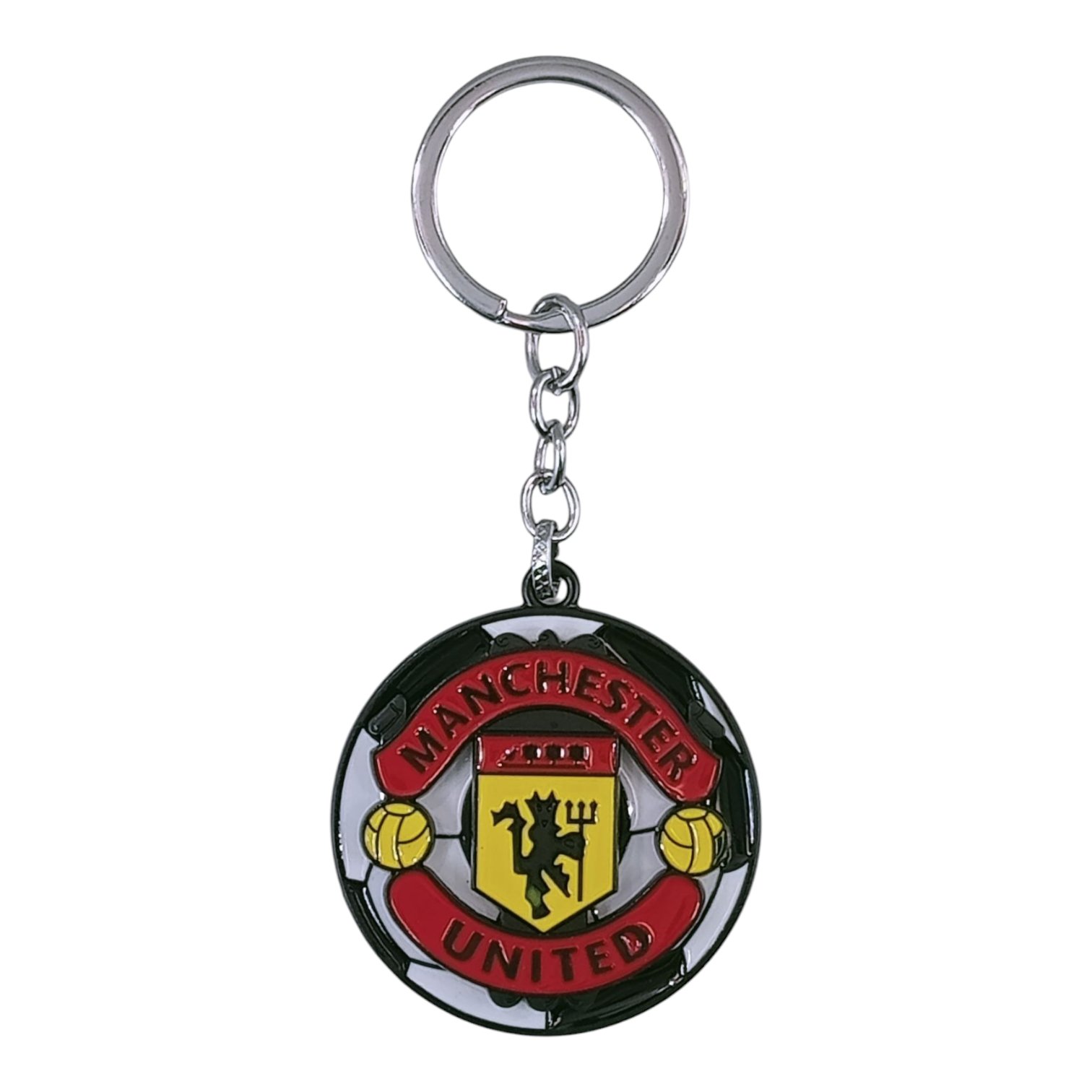 SK-99-1.jpg Football Team Spinning Metallic Keychain (Design 3) - Image 1
